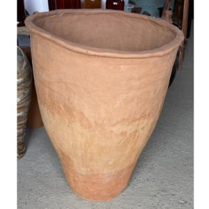 rustic clay vase big and large olaria sb - raffia objects home decor