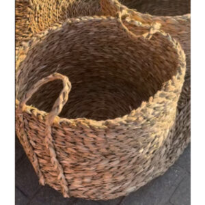 Large Raffia Basket – Handmade Brazilian Natural Fiber Storage Basket Olaria ARTFDJ - raffia objects home decor