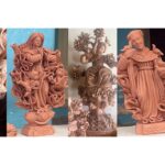 Brazilian Clay Art Religious Sculptures