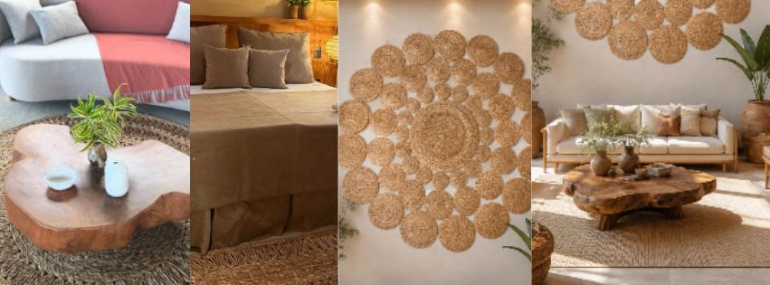 Natural Fiber Rugs - raffia objects home decor
